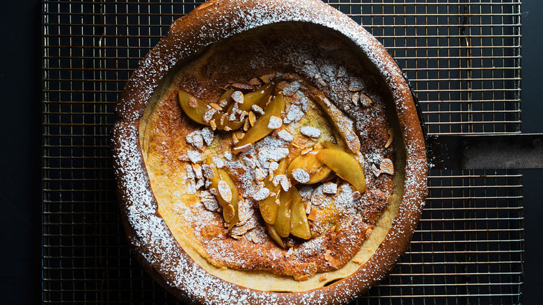 Dutch Baby with Caramelized Pears and Toasted Almonds