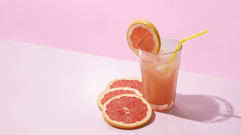 A grapefruit electrolyte beverage