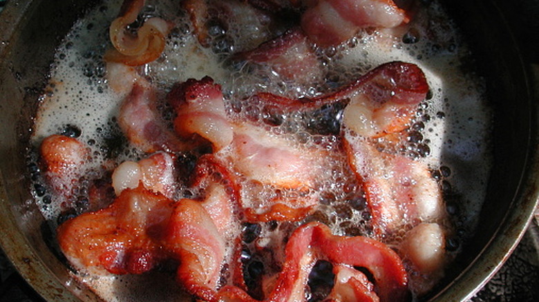 close up of bacon