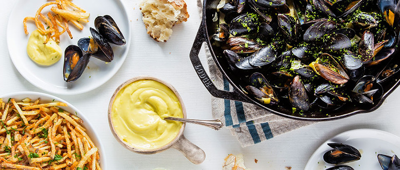 Moules Frites, Mussels and Fries with Aioli