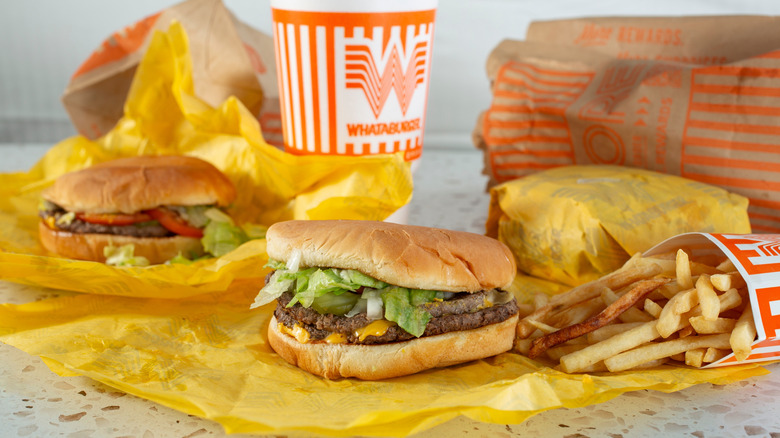 A Whataburger combo with fries