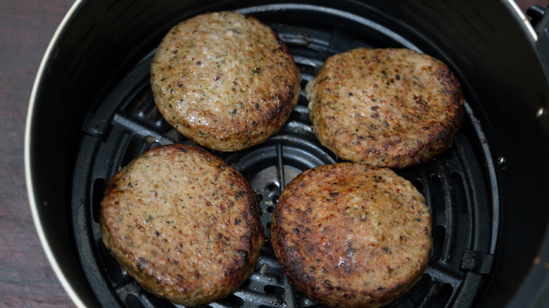 patties in an air fryer