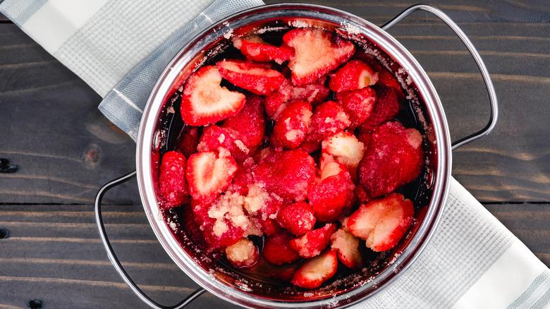 macerating strawberries