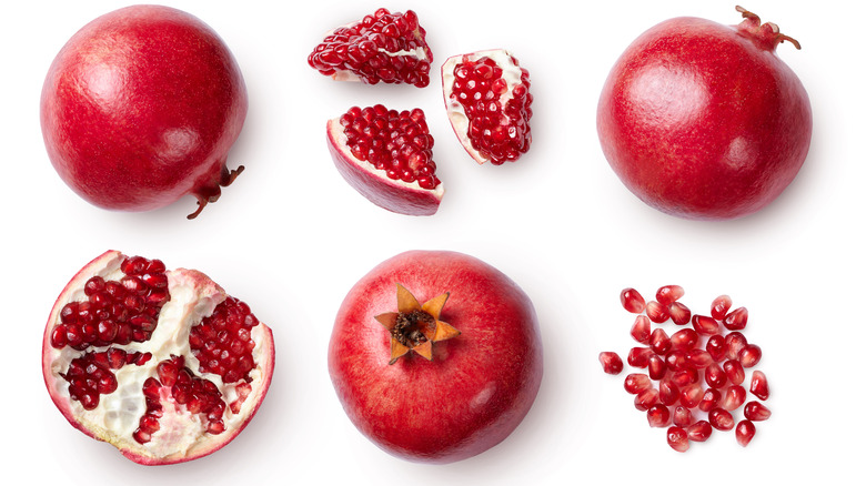 pomegranate arils seeds segments