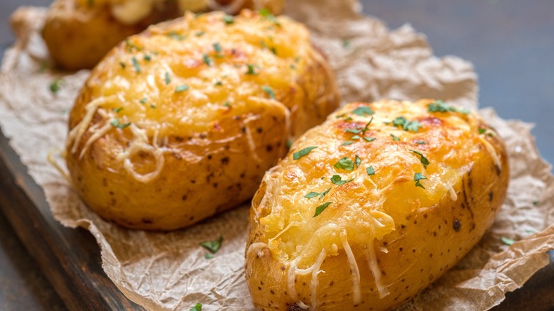 Cheesy baked potato