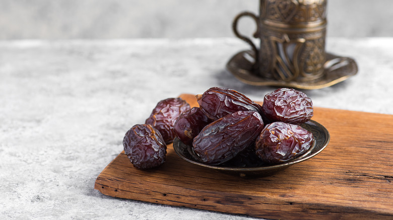 Dates on a dish