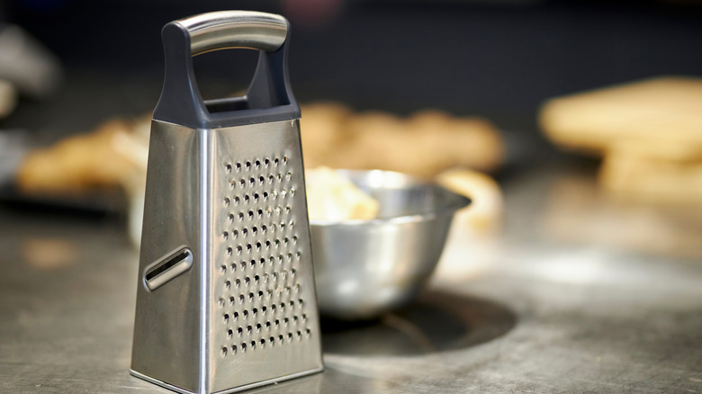 box grater's slicing side