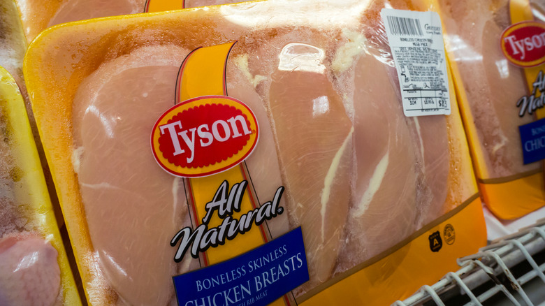 Tyson brand frozen chicken