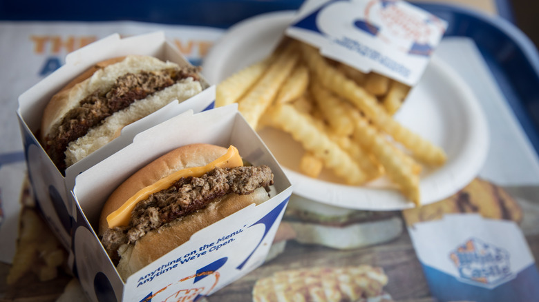 White Castle burgers and fries