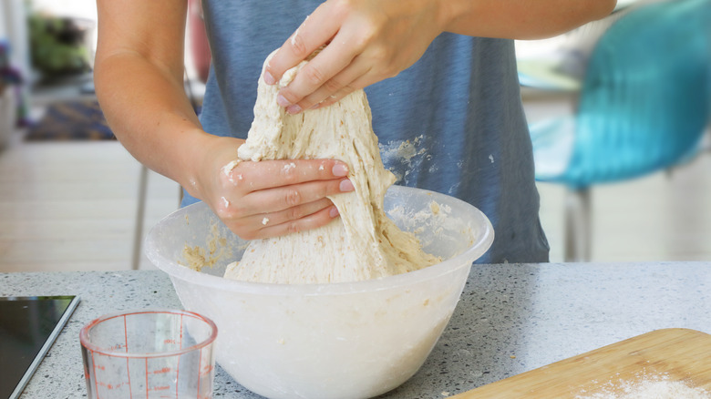 kneading dough