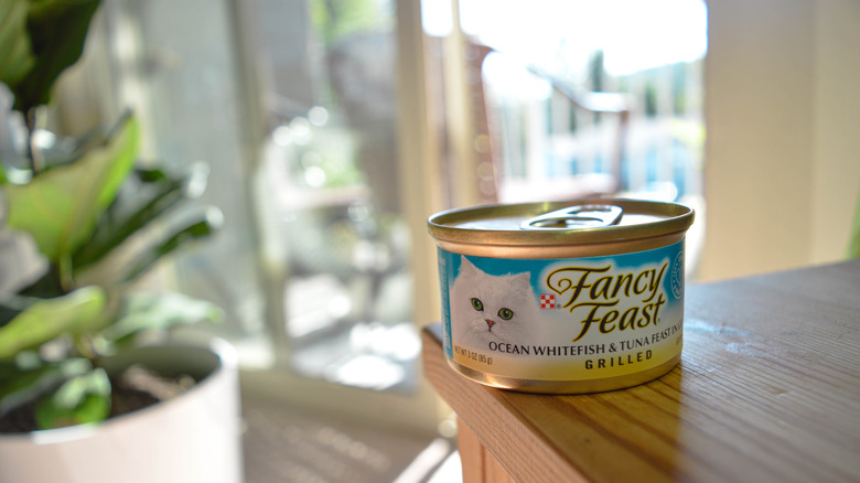 Can of Fancy Feast cat food