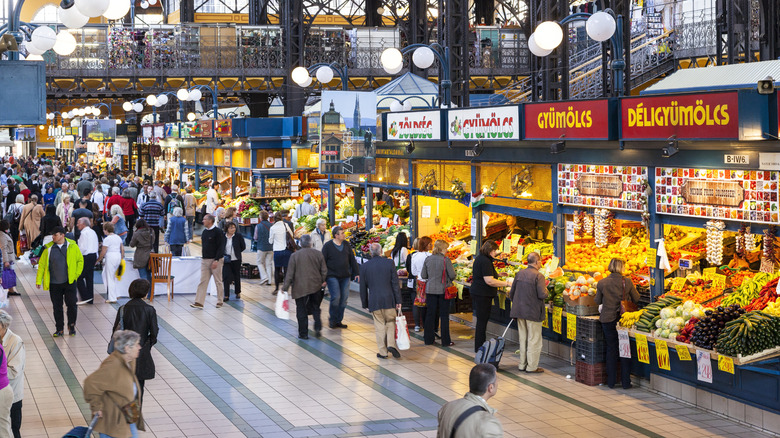 market hall in Budapest