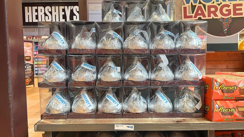 World's Largest Hershey's Kisses on shelf at Hershey's Chocolate World