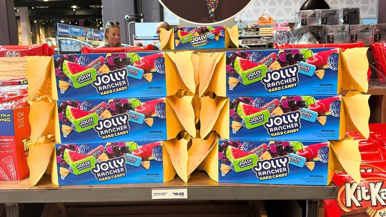 World's Largest Jolly Rancher on shelf at Hershey's Chocolate World