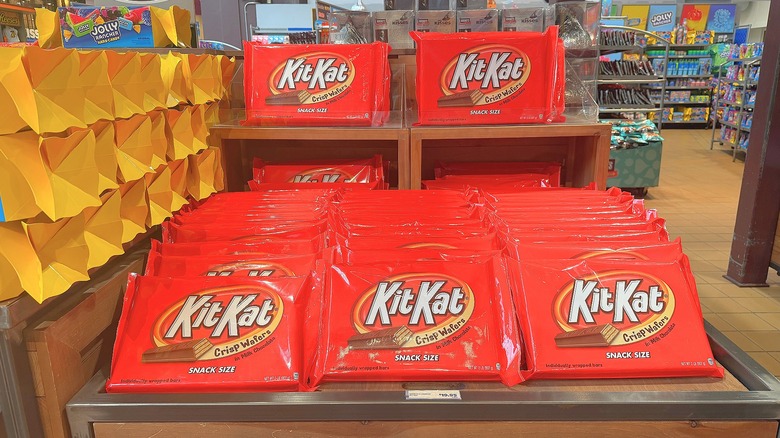 World's Largest KitKat on shelf at Hershey's Chocolate World
