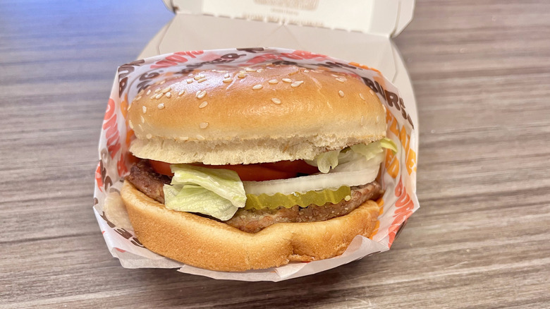 Whopper with lettuce and pickles