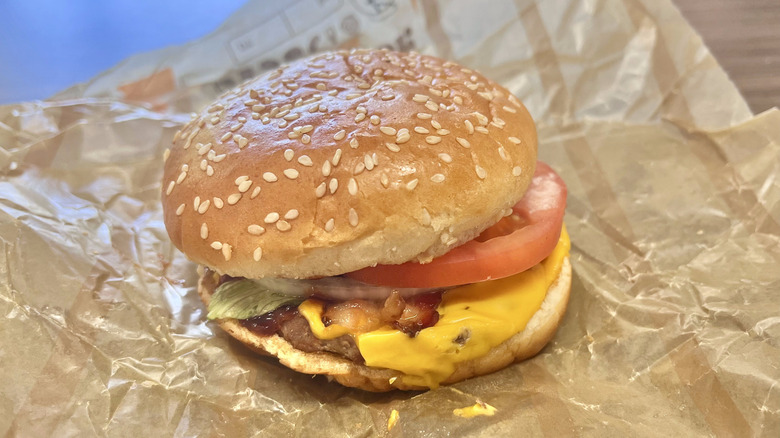 BBQ Bacon Whopper Jr. with melty cheese