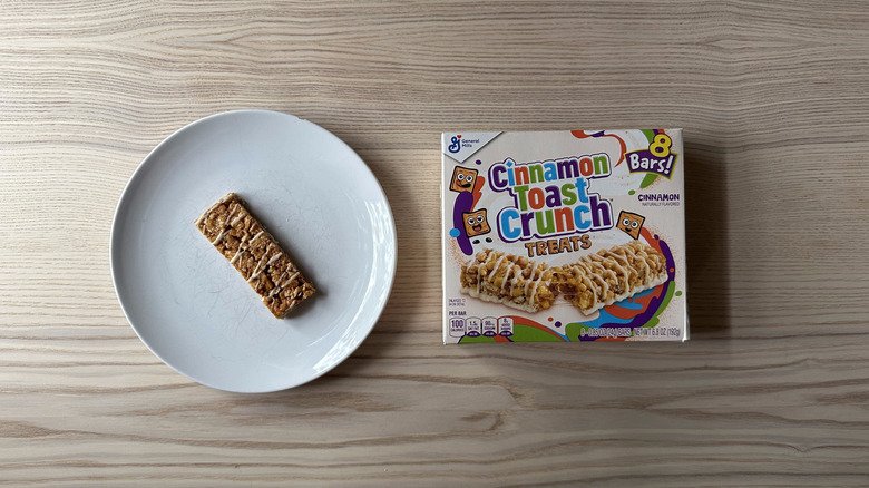 Cinnamon Toast Crunch Treat on white plate