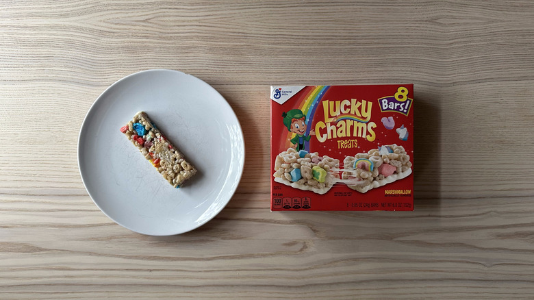 Lucky Charms Treat on white plate