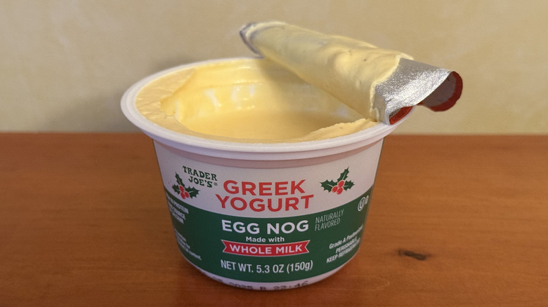 Open container of Trader Joe's yogurt