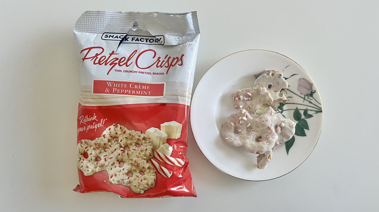Snack Factory White Crème and Peppermint Pretzel Crisps