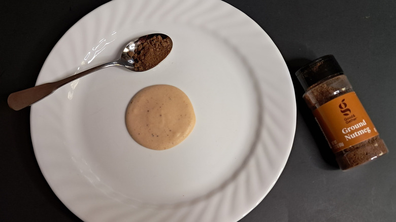 bechamel sauce and nutmeg