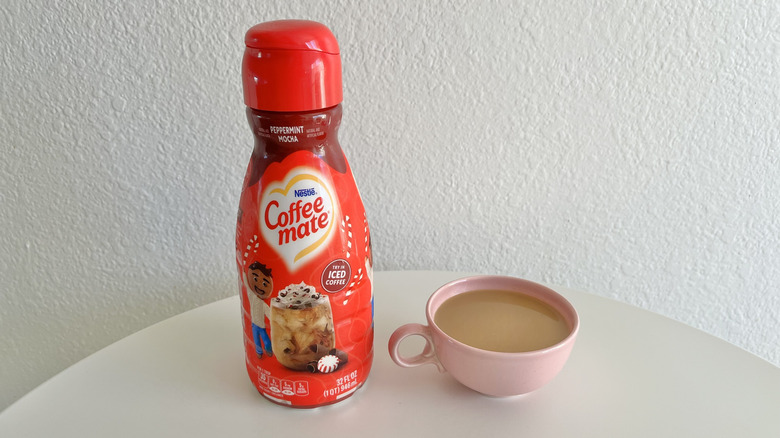 Coffee Mate Peppermint Mocha creamer holiday packaging