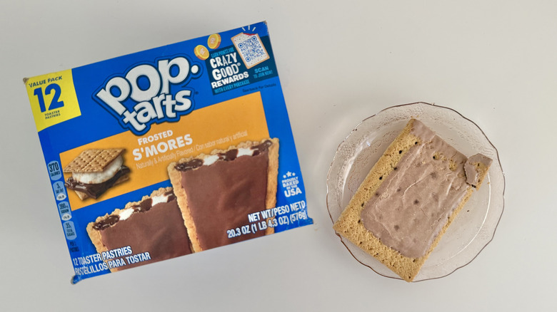 Pop-Tarts Frosted S'mores Pastry on a plate