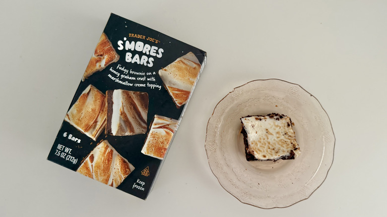 Trader Joe's S'Mores Bar on a plate