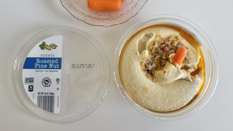 Park Street Deli Pine Nut Hummus lid and container