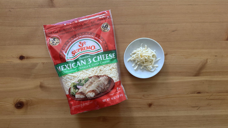 Supremo Mexican 3 Cheese on wooden table