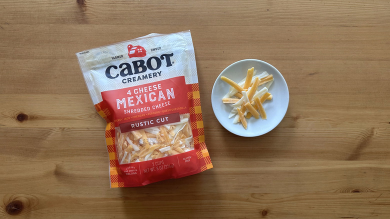Cabot 4 Cheese Mexican on wooden table