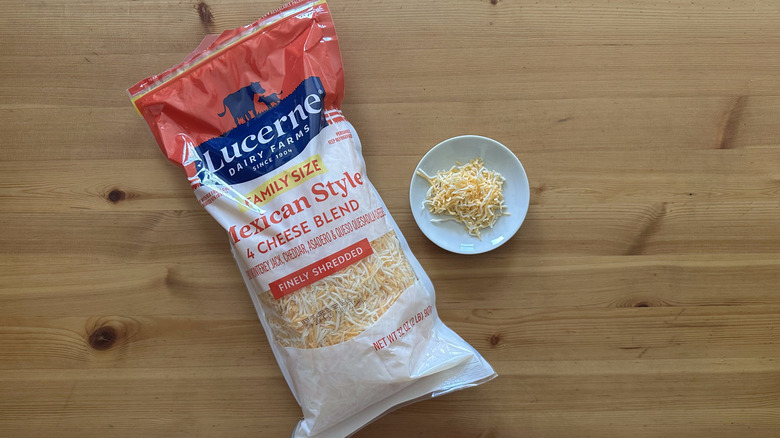Lucerne Mexican Style 4-Cheese Blend on wooden table