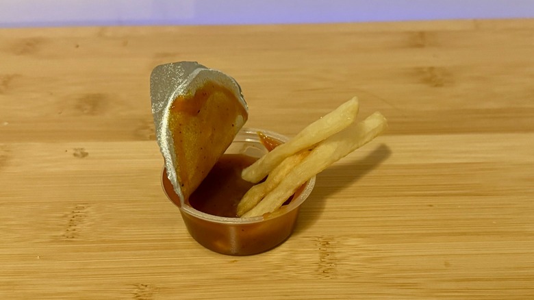 container of barbecue sauce from Shake Shack
