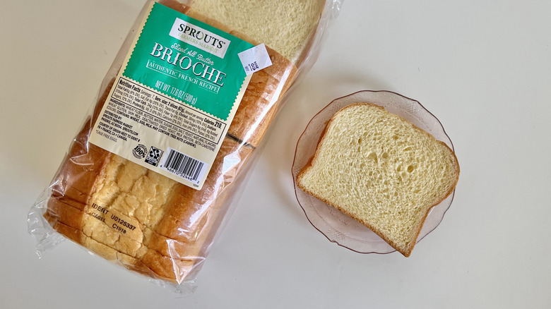 Sprouts All Butter Sliced Brioche on a plate