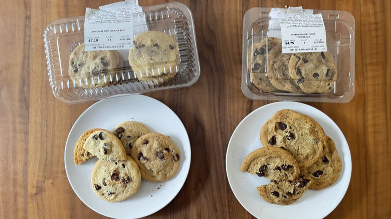 Publix cookies on a plate and in packages