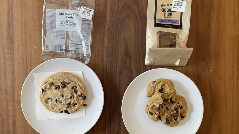 Walmart cookies on plate and with packaging