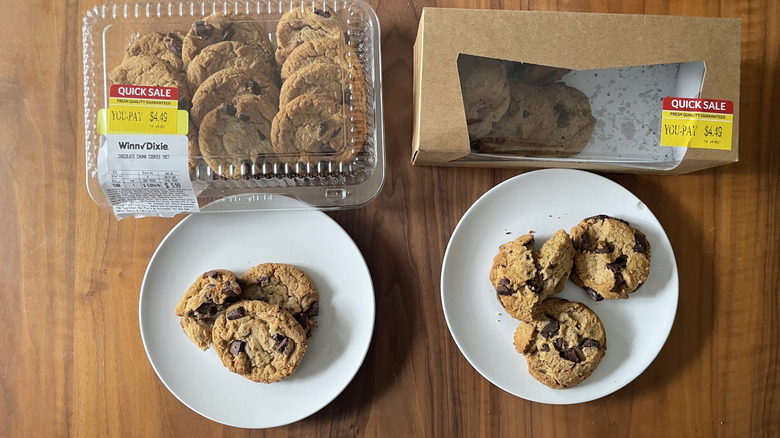 Winn-Dixie Cookies on plates and in containers