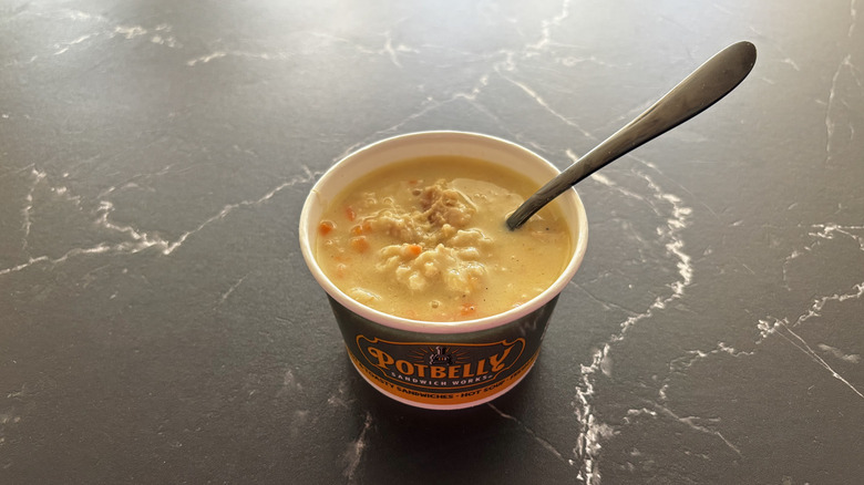 Potbelly chicken pot pie soup cup