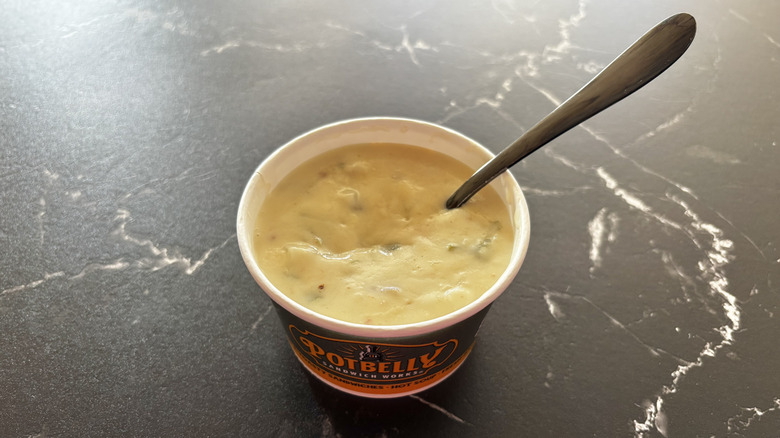 Potbelly loaded baked potato soup cup