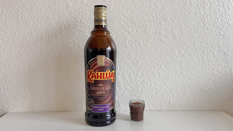 Chocolate Sips Kahlúa on a table