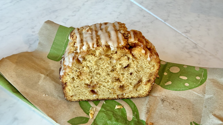 Cross section of Panera Caramel Pumpkin Slice