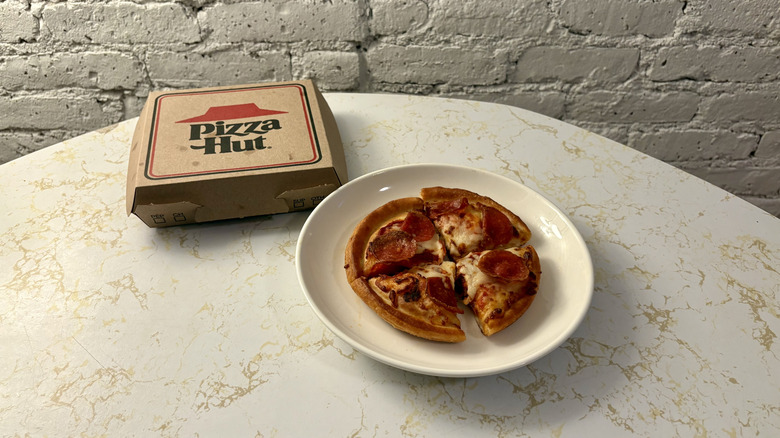 Pizza Hut box and personal pepperoni pie