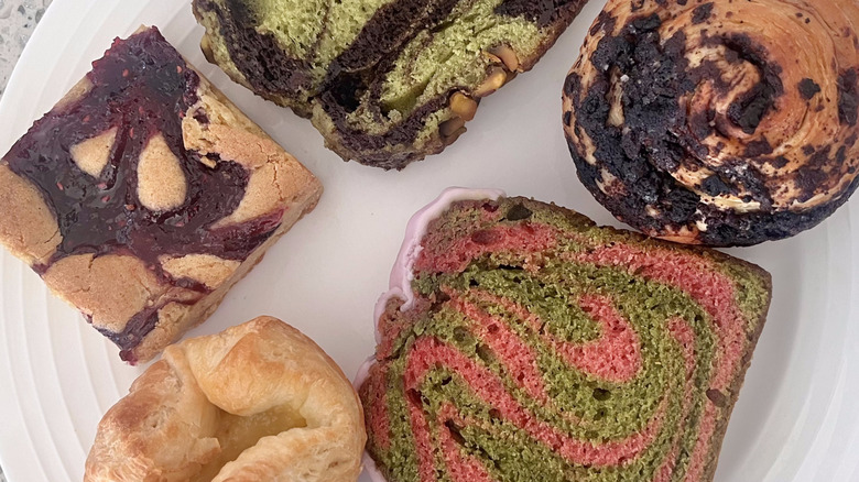 New Starbucks baked goods on a plate