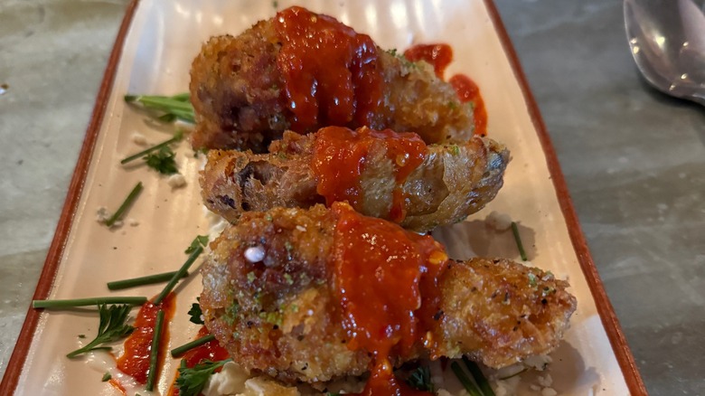 Fried chicken wings from Vesti's Eating Menu experience