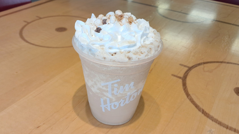 Drink with whipped cream