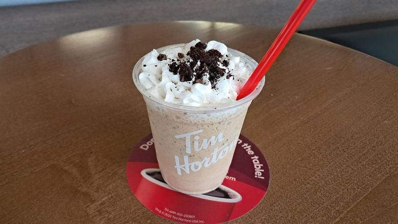 drink with whipped cream