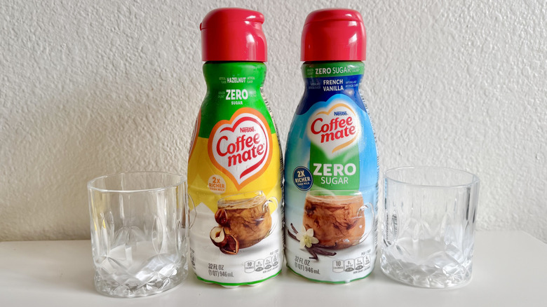Coffee Mate coffee creamers on a table