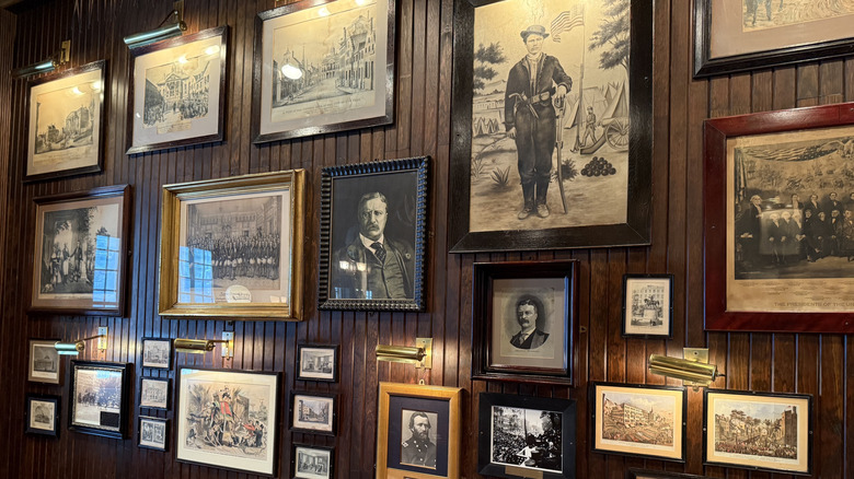 Roosevelt art in the fittingly name Bull Mouse Room