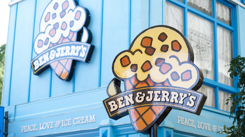 The outside of a Ben & Jerry's store